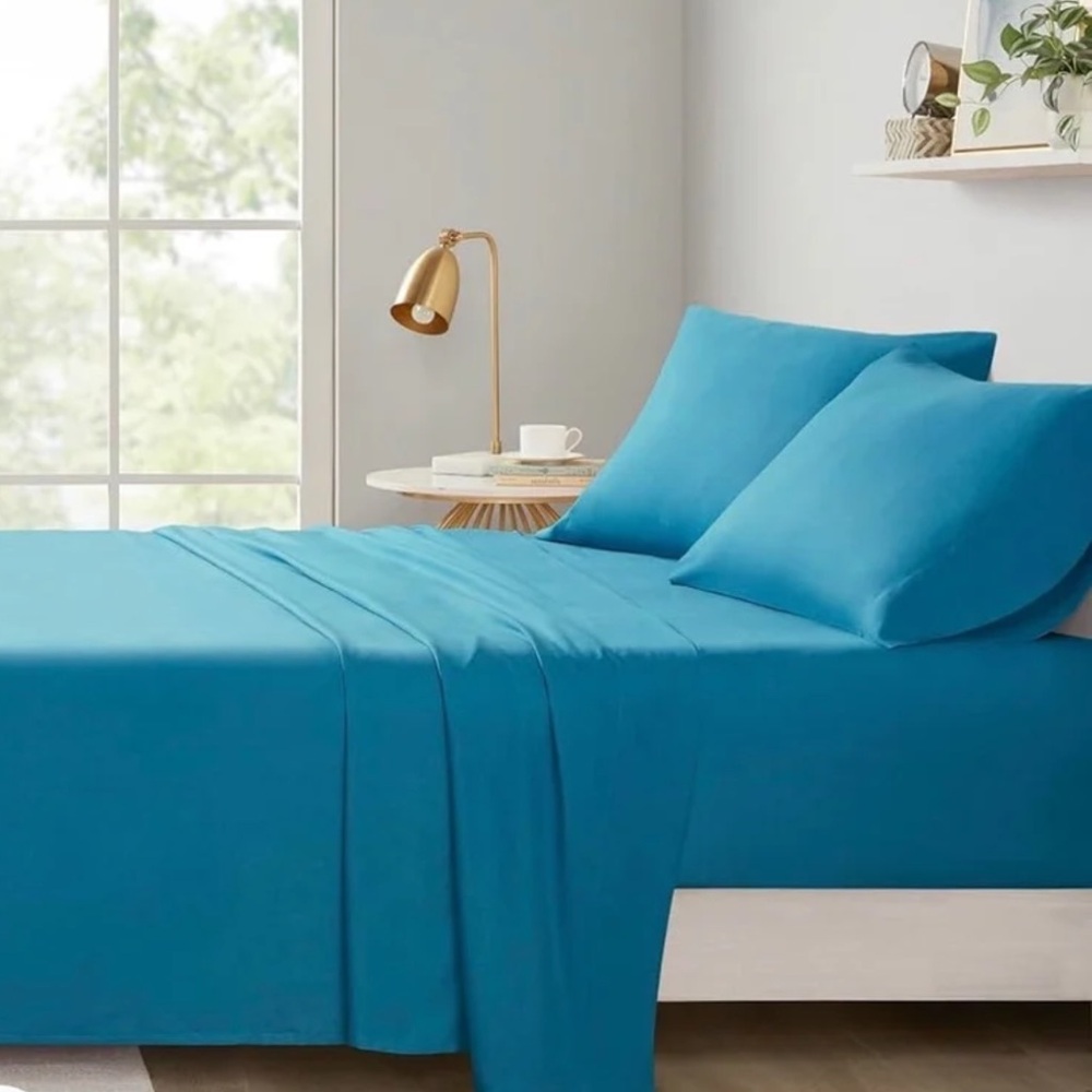 New Intelligent Design Teal Sheet Set, Full
